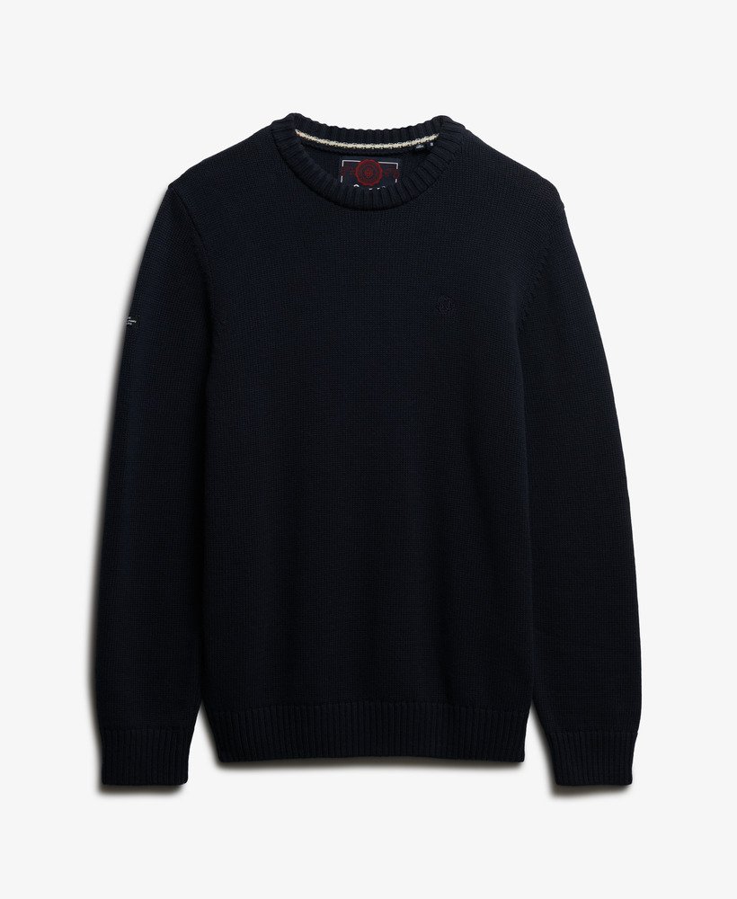 Superdry Preppy Cotton Jumper - Navy