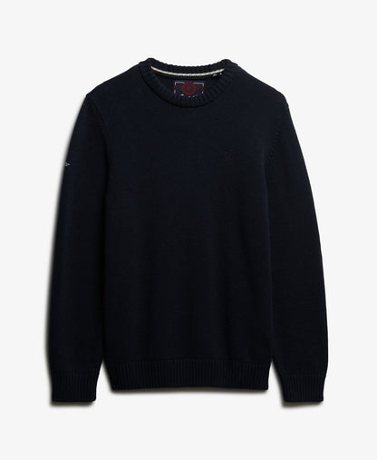 Superdry Preppy Cotton Jumper - Navy