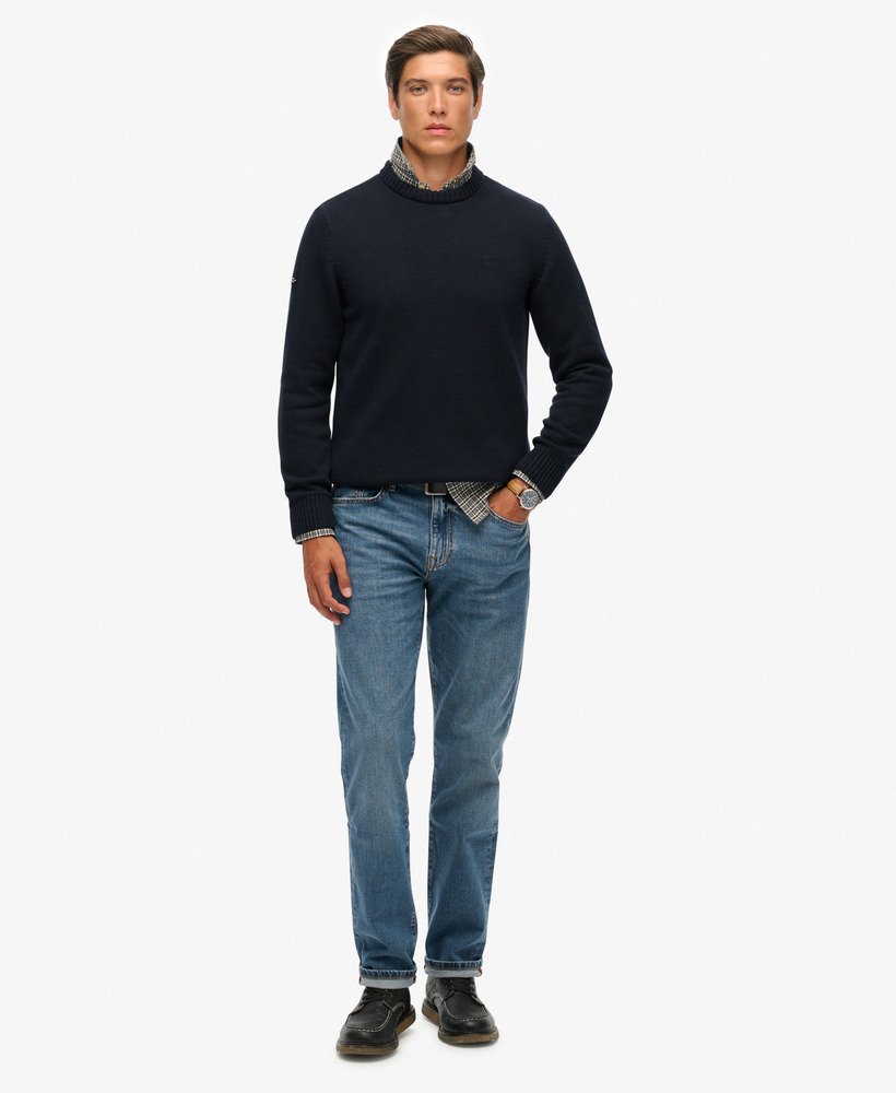 Superdry Preppy Cotton Jumper - Navy