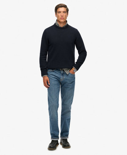 Superdry Preppy Cotton Jumper - Navy