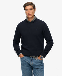 Superdry Preppy Cotton Jumper - Navy