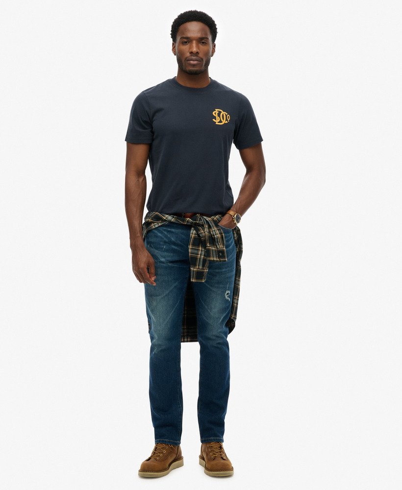 Superdry & Co Neon Relaxed T-Shirt - Eclipse Navy