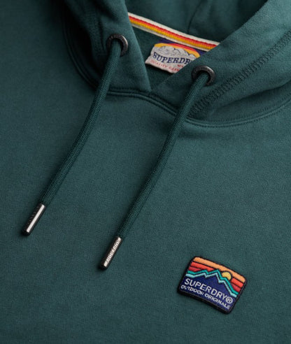 Superdry Unisex Great Outdoors Embroidered Relax Hoodie - Dark Forest Green