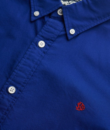 Superdry Classic Oxford Long Sleeve Shirt - Marine Navy