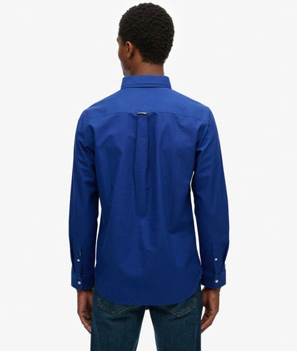 Superdry Classic Oxford Long Sleeve Shirt - Marine Navy