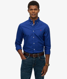 Superdry Classic Oxford Long Sleeve Shirt - Marine Navy