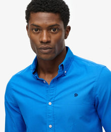 Superdry Classic Oxford Long Sleeve Shirt - French Blue