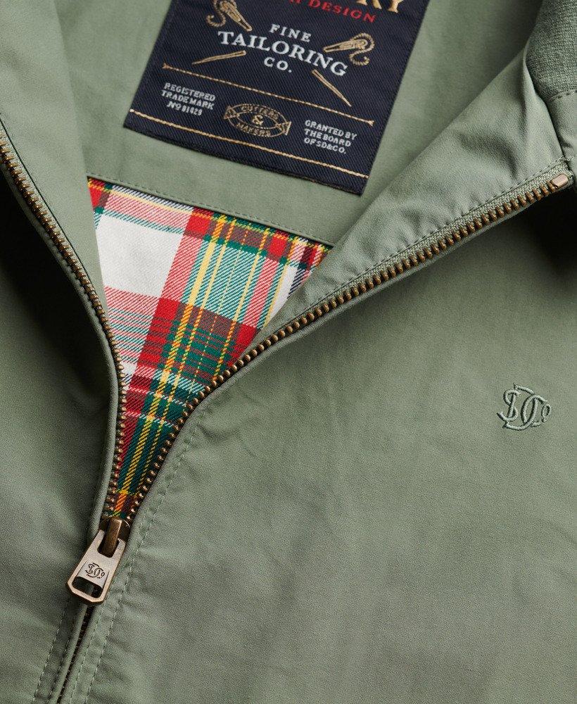 Superdry Classic Harrington Jacket - Lliy Pad Green