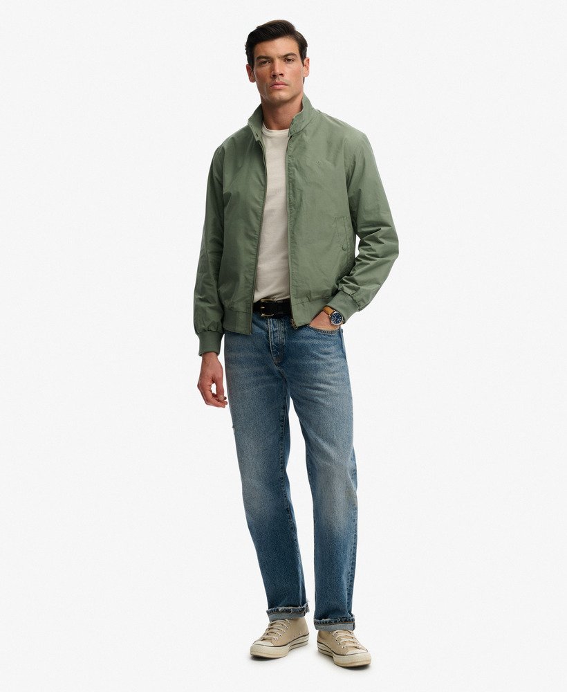 Superdry Classic Harrington Jacket - Lliy Pad Green