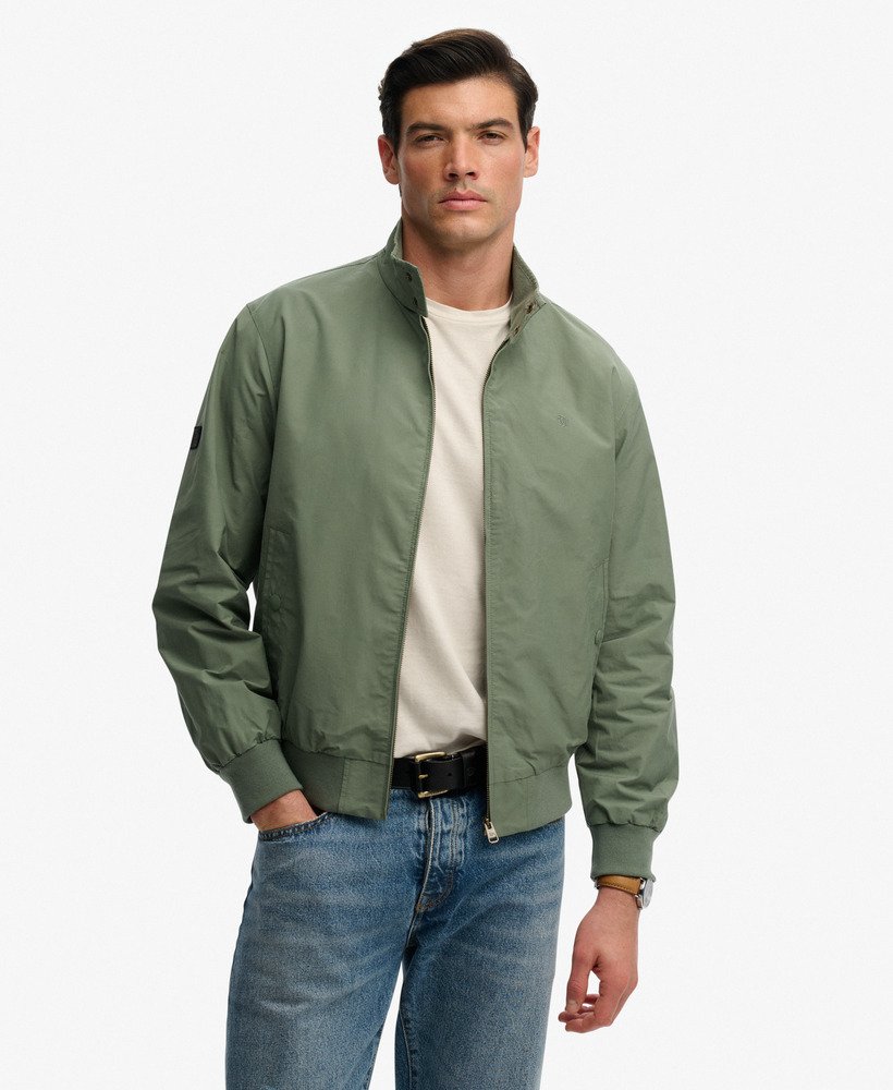Superdry Classic Harrington Jacket - Lliy Pad Green