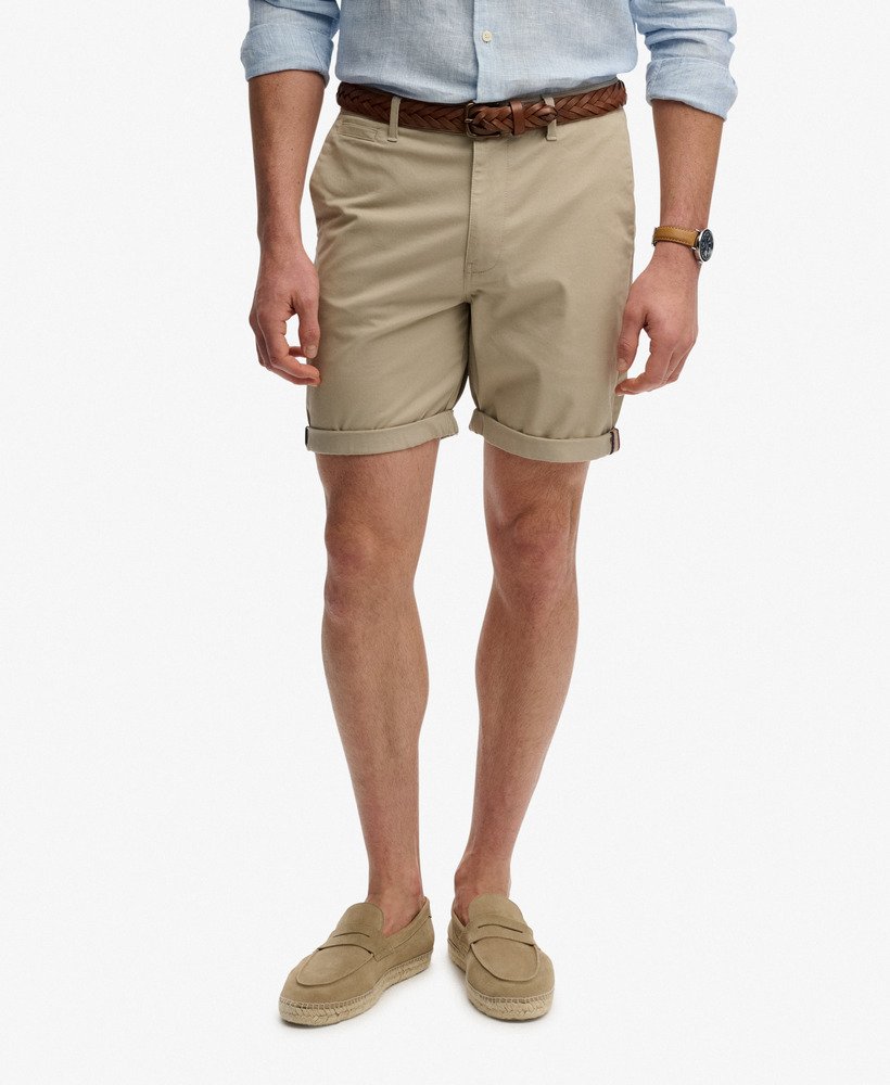 Superdry Premium Regular Chino Shorts - Sandstone Brown