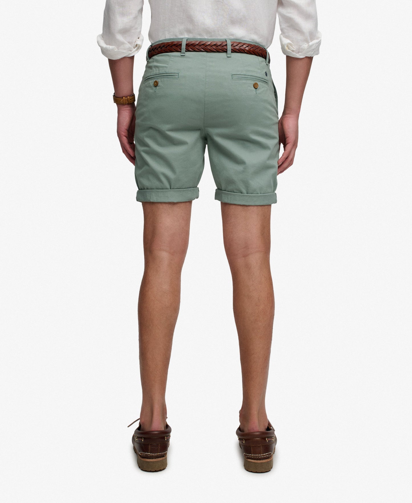 Superdry Premium Regular Chino Shorts - Sage Green