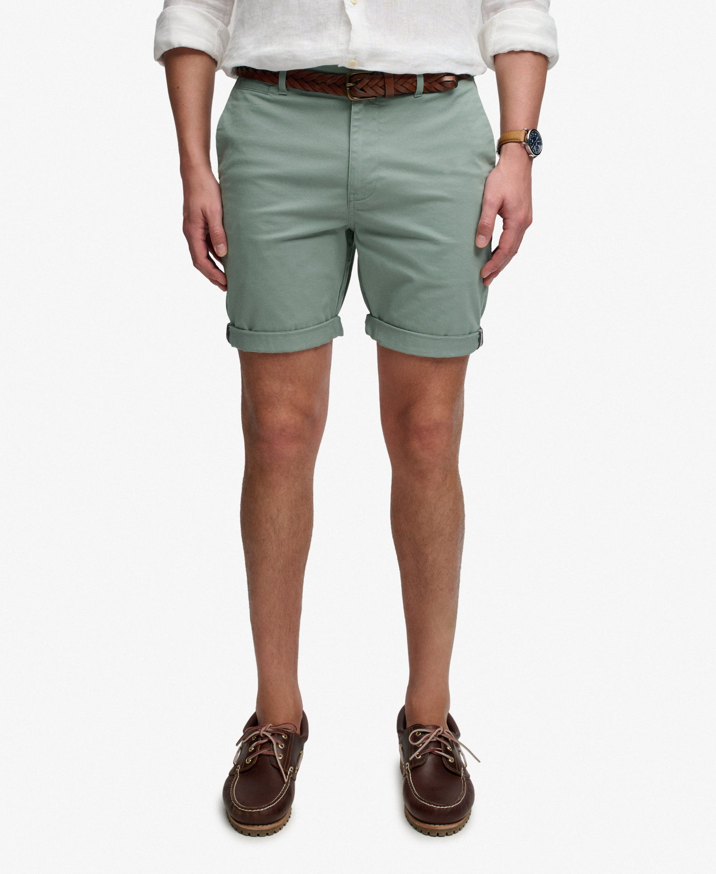 Superdry Premium Regular Chino Shorts - Sage Green