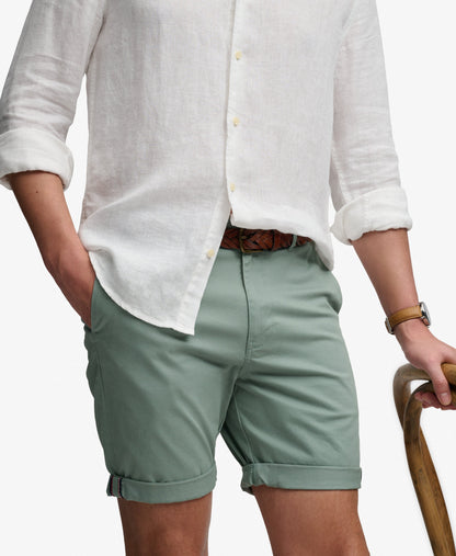 Superdry Premium Regular Chino Shorts - Sage Green