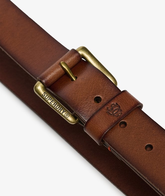 Superdry Men's Classic Leather Jean Belt - Tan
