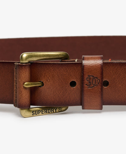 Superdry Men's Classic Leather Jean Belt - Tan