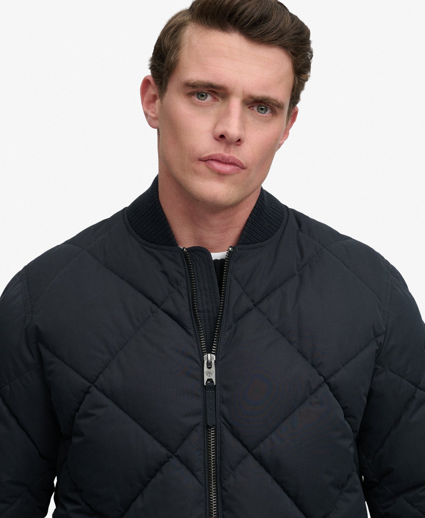 Superdry Diamond Quilt Jacket - Vulcan Navy