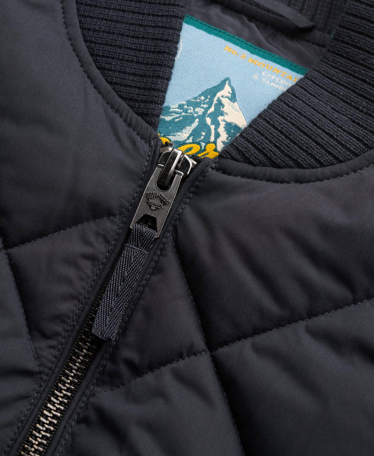 Superdry Diamond Quilt Jacket - Vulcan Navy