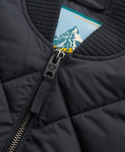 Superdry Diamond Quilt Jacket - Vulcan Navy