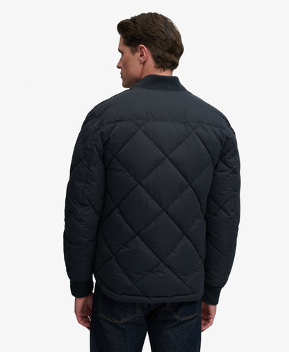 Superdry Diamond Quilt Jacket - Vulcan Navy