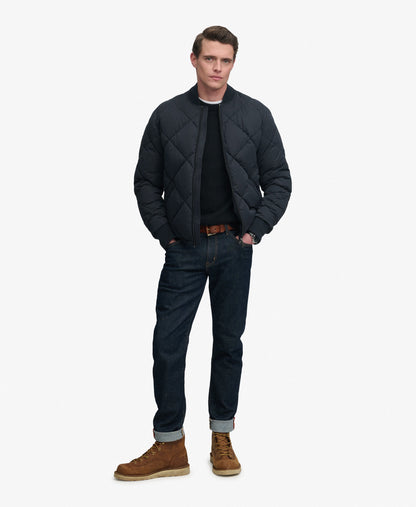 Superdry Diamond Quilt Jacket - Vulcan Navy