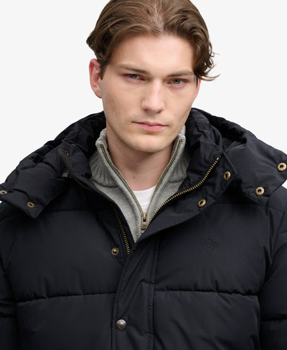 Superdry Premium Hood Puffer Jacket - Black