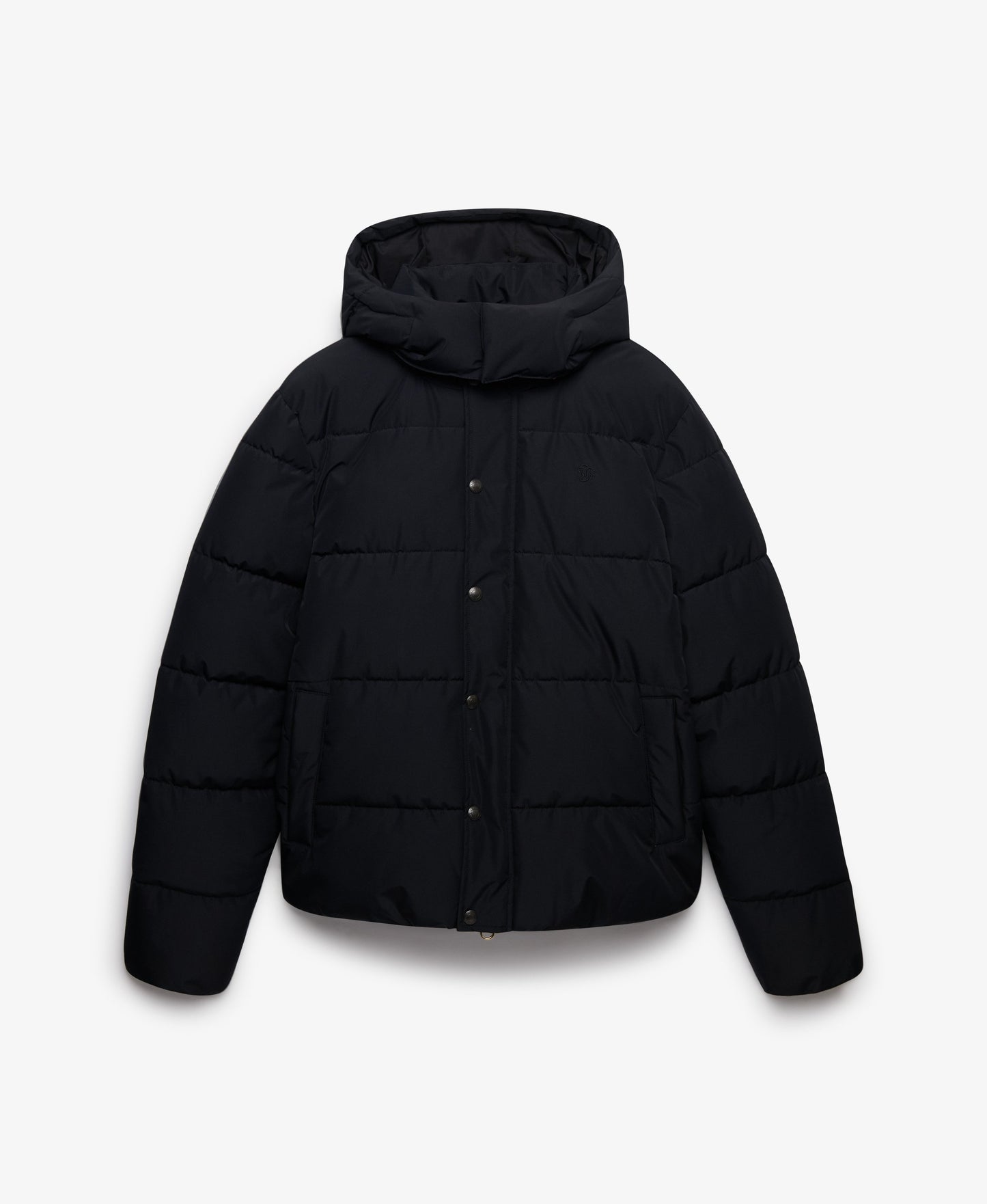 Superdry Premium Hood Puffer Jacket - Black