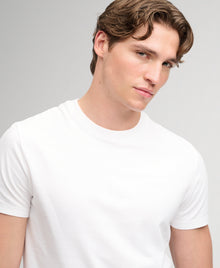 Superdry Essential Serif Logo Embroidered T-Shirt - Optic/White
