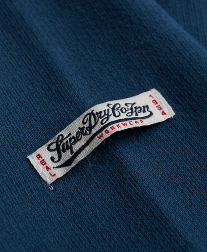 Superdry Vintage Script Hoodie - Vintage Sage Green