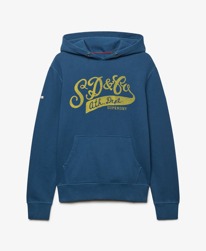 Superdry Vintage Script Hoodie - Vintage Sage Green