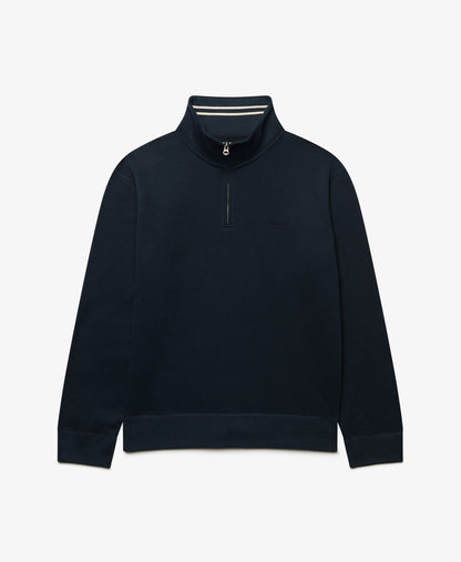 Superdry Essential Serif Logo Half Zip Sweater - Dark Navy