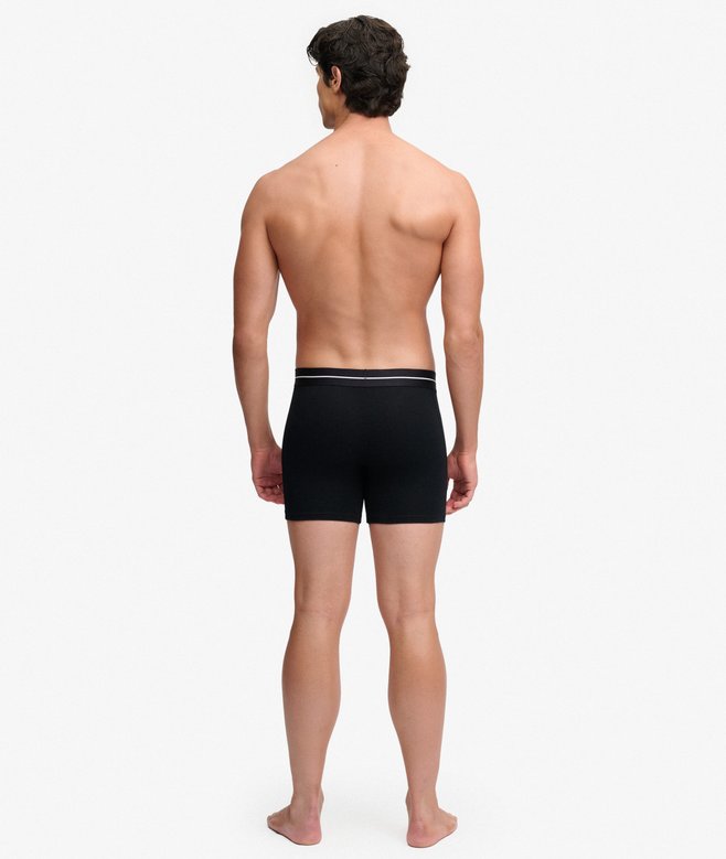 Superdry & Co Triple Pack Boxer Shorts - Black/Black/Black