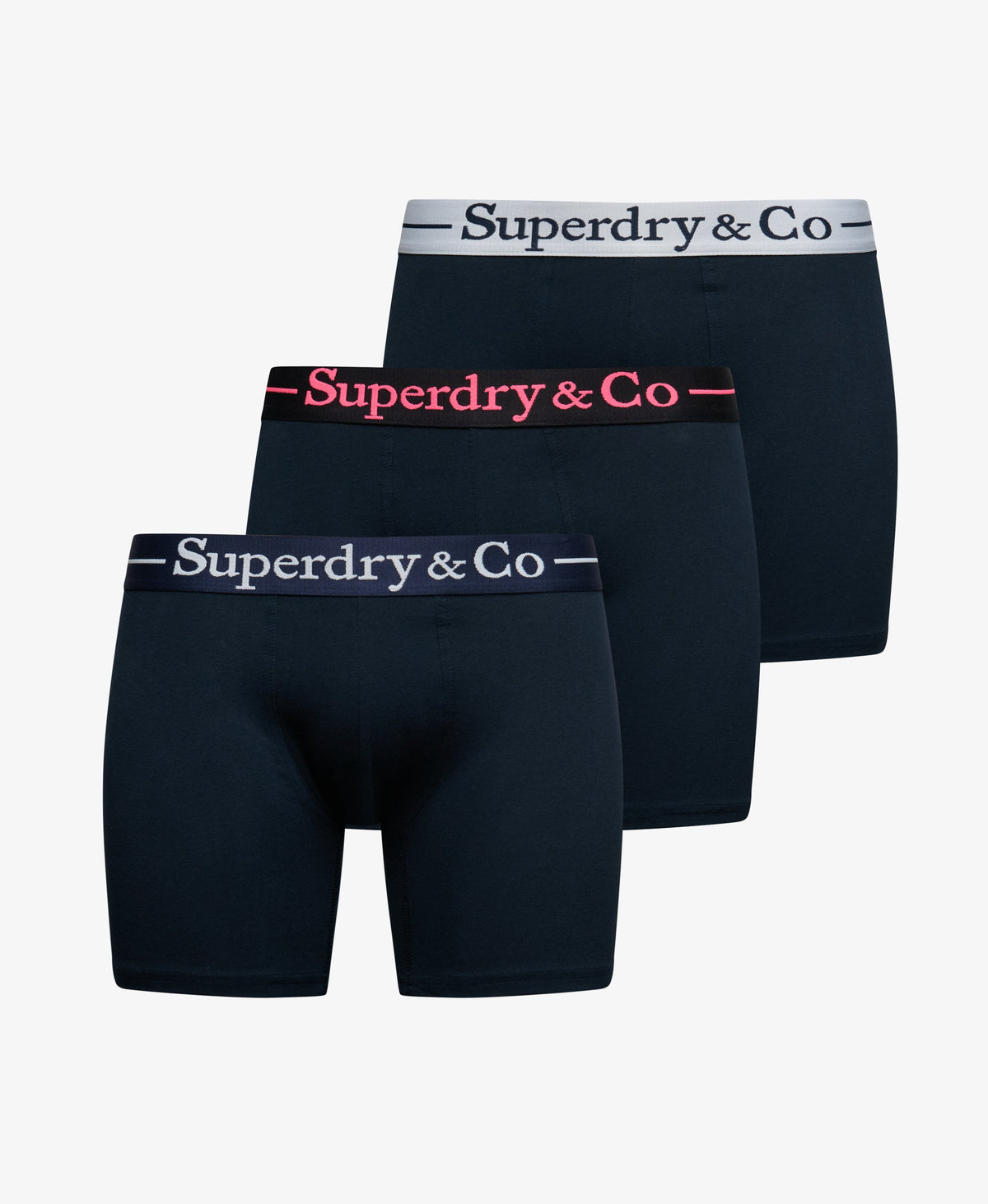 Superdry & Co Triple Pack Boxer Shorts - Navy/Navy/Navy