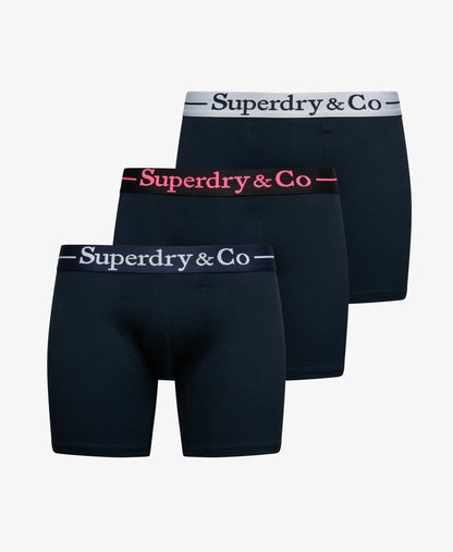 Superdry & Co Triple Pack Boxer Shorts - Navy/Navy/Navy