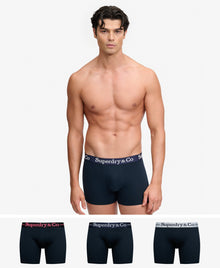 Superdry & Co Triple Pack Boxer Shorts - Navy/Navy/Navy