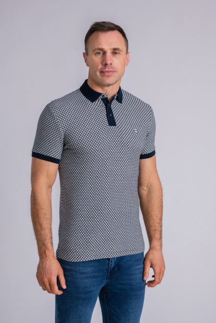 XV KINGS Wallamba Polo Shirt - Admiral Mosaic