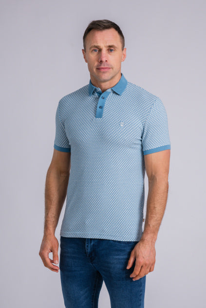 XV KINGS Wallamba Polo Shirt - Seaglass Mosaic