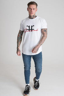 Surreal Script T-Shirt - White