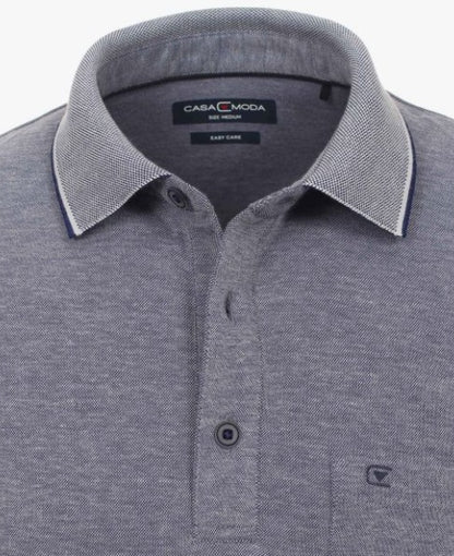 Casa Moda Polo Shirt - 105 Grey Dark Blue