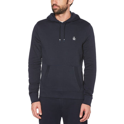Original Penguin Sticker Pete Fleece Pullover Hoodie - Dark Sapphire