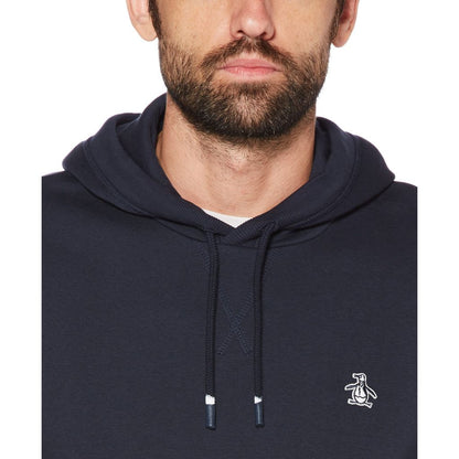 Original Penguin Sticker Pete Fleece Pullover Hoodie - Dark Sapphire