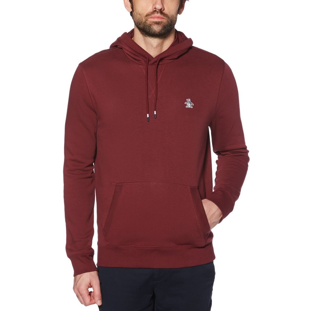 Original Penguin Sticker Pete Fleece Pullover Hoodie - Tawny Port