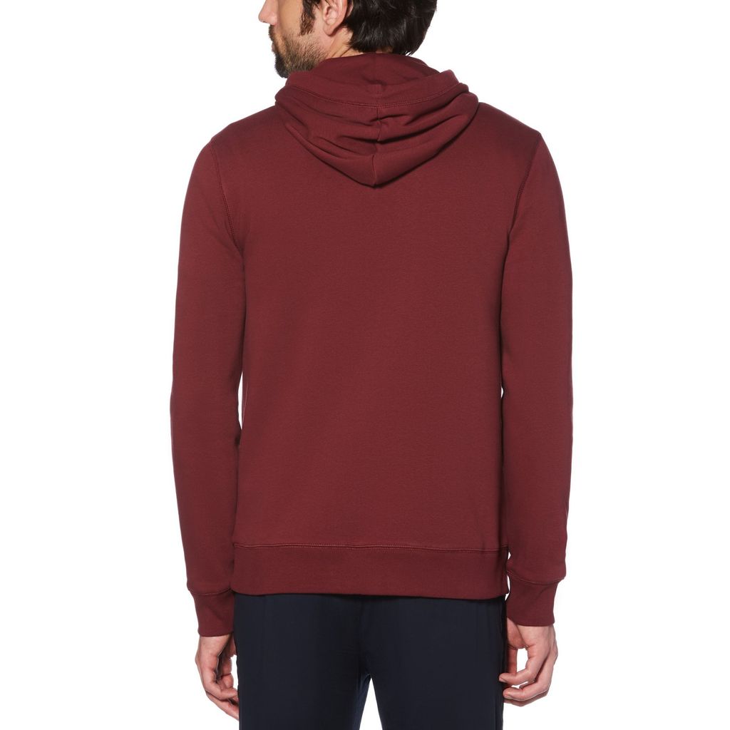 Original Penguin Sticker Pete Fleece Pullover Hoodie - Tawny Port