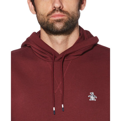Original Penguin Sticker Pete Fleece Pullover Hoodie - Tawny Port
