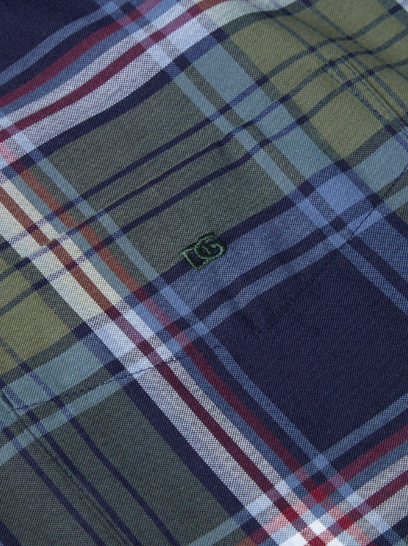 Daniel Grahame Geneva Long Sleeve Casual Check Shirt - Green