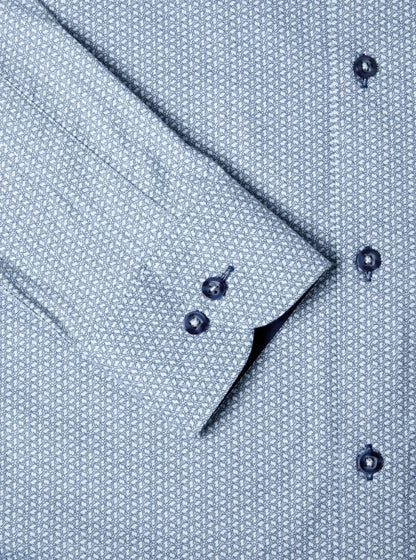 Daniel Grahame Long Sleeve Casual Shirt - Navy/White