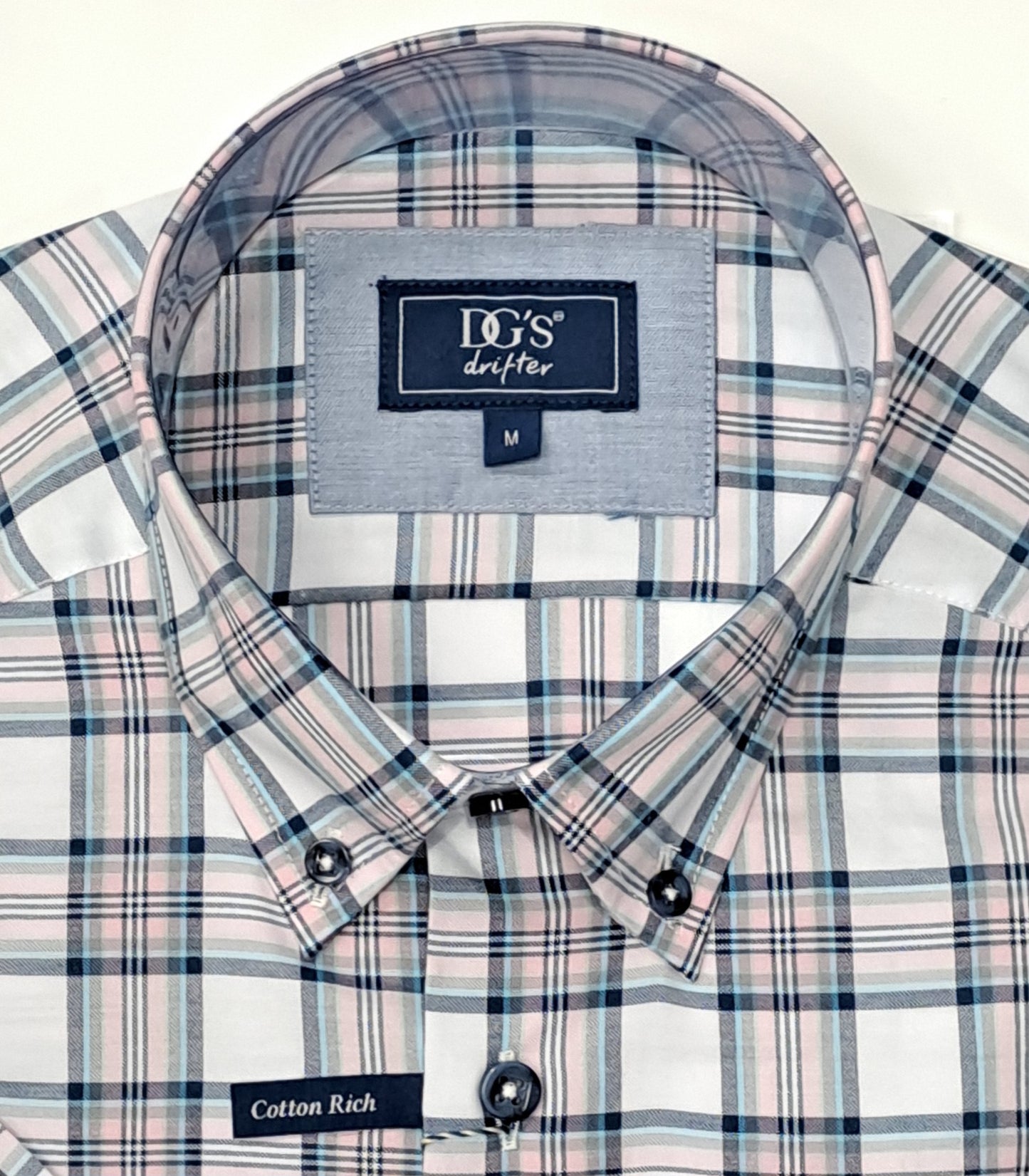 Daniel Grahame Checkered Short Sleeve Casual Shirt - Pink/White