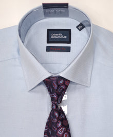 Daniel Grahame Gordon Long Sleeve Formal Shirt & Tie 22 - Blue