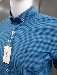 Tom Penn Short Sleeve Shirt 516 - Turq