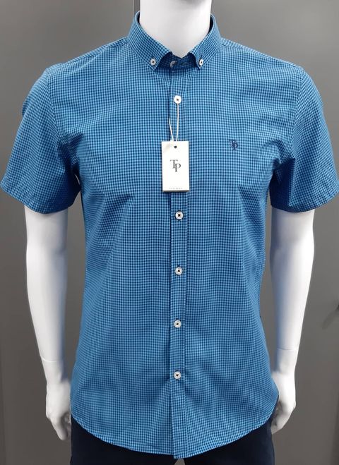 Tom Penn Short Sleeve Shirt 516 - Turq